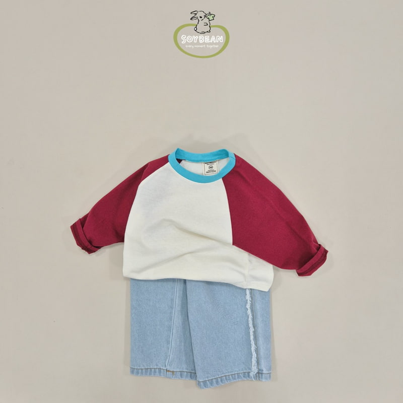 Soybean - Korean Children Fashion - #designkidswear - Cutting Line Denim Pants - 12
