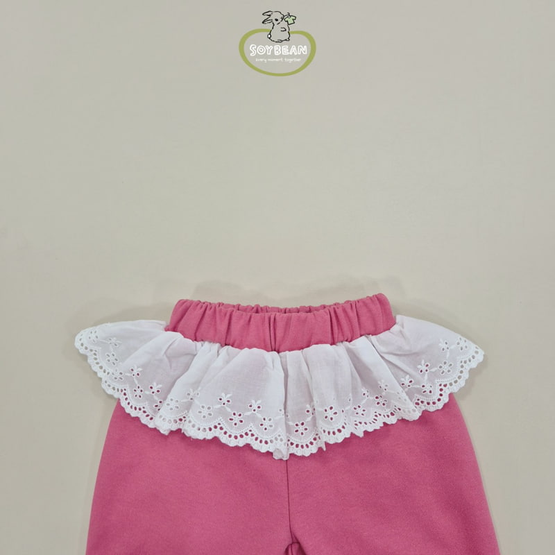 Soybean - Korean Children Fashion - #designkidswear - Cutie Lace Jogger Pants - 11