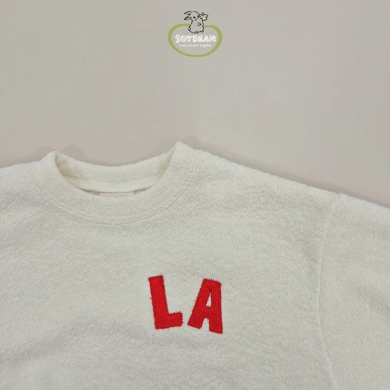 Soybean - Korean Children Fashion - #designkidswear - LA Terry Top Bottom Set - 10