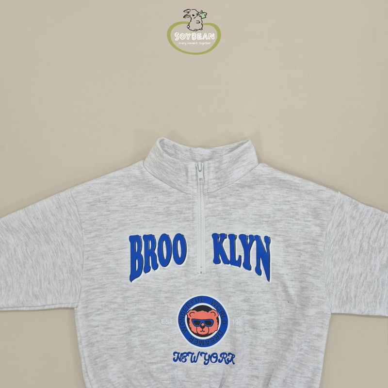Soybean - Korean Children Fashion - #designkidswear - Half Neck Teddy Top Bottom Set - 10