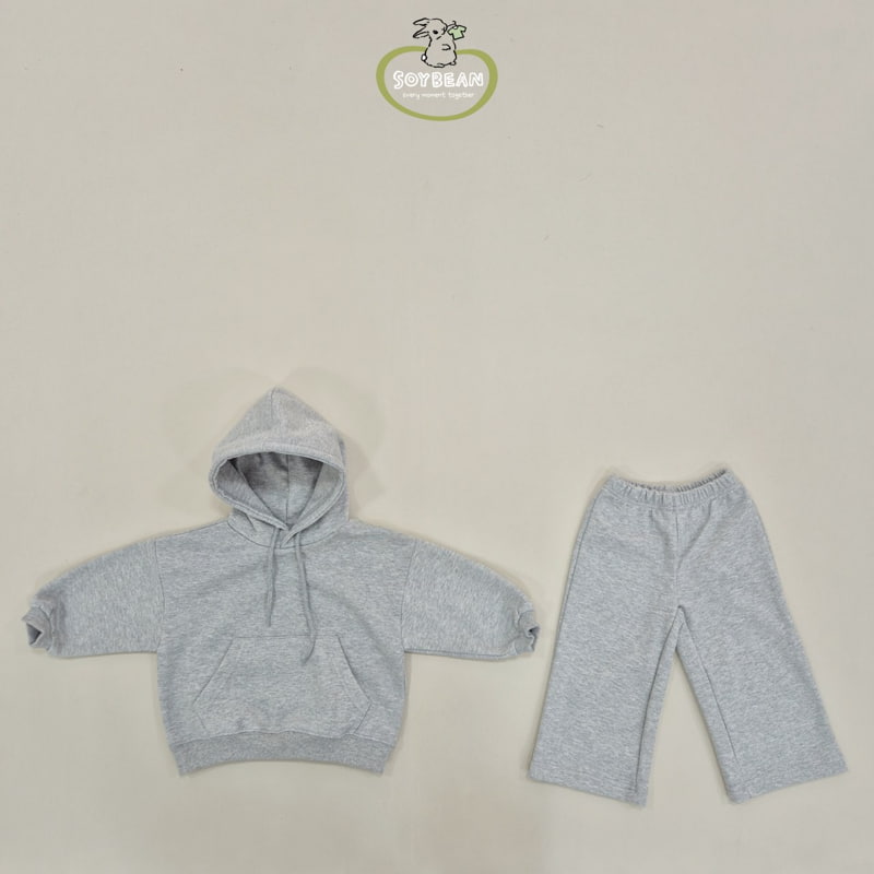 Soybean - Korean Children Fashion - #designkidswear - Hood Wide Top Bottom Set - 12