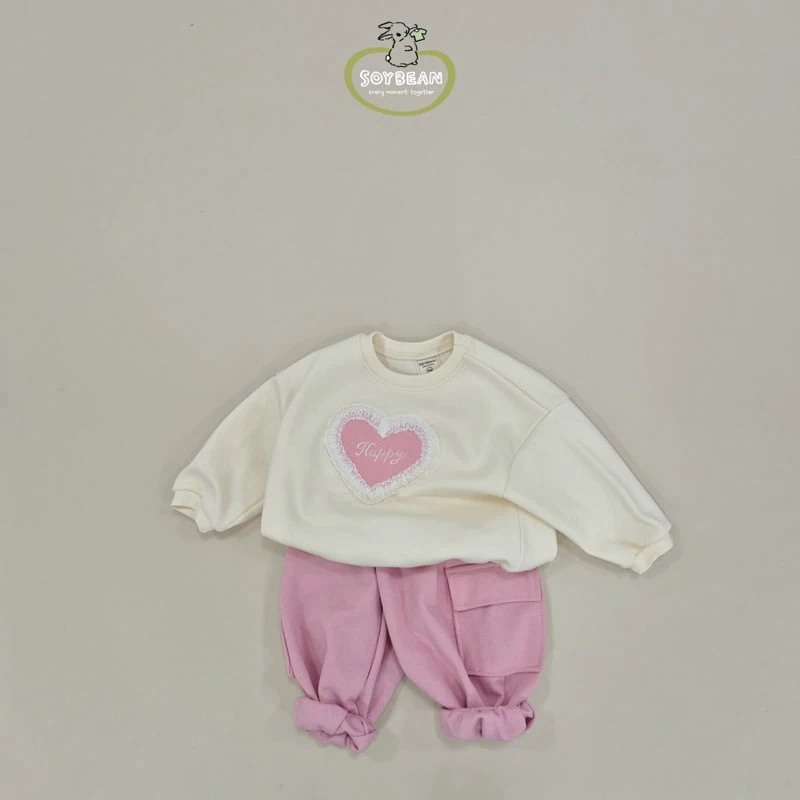 Soybean - Korean Children Fashion - #designkidswear - Heart Lace Sweatshirts - 10