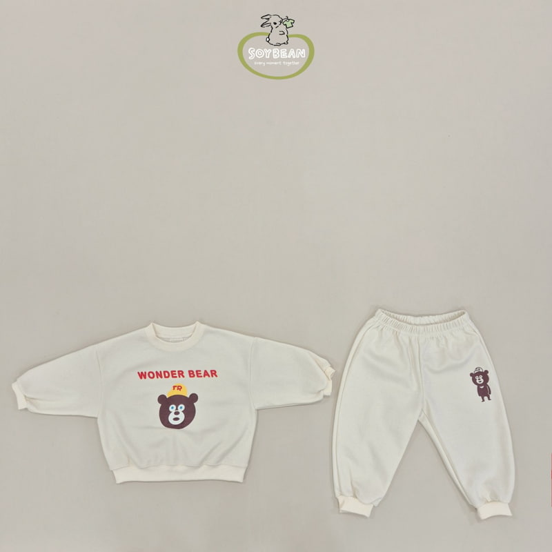 Soybean - Korean Children Fashion - #discoveringself - Wonder Bear Top Bottom Set - 7