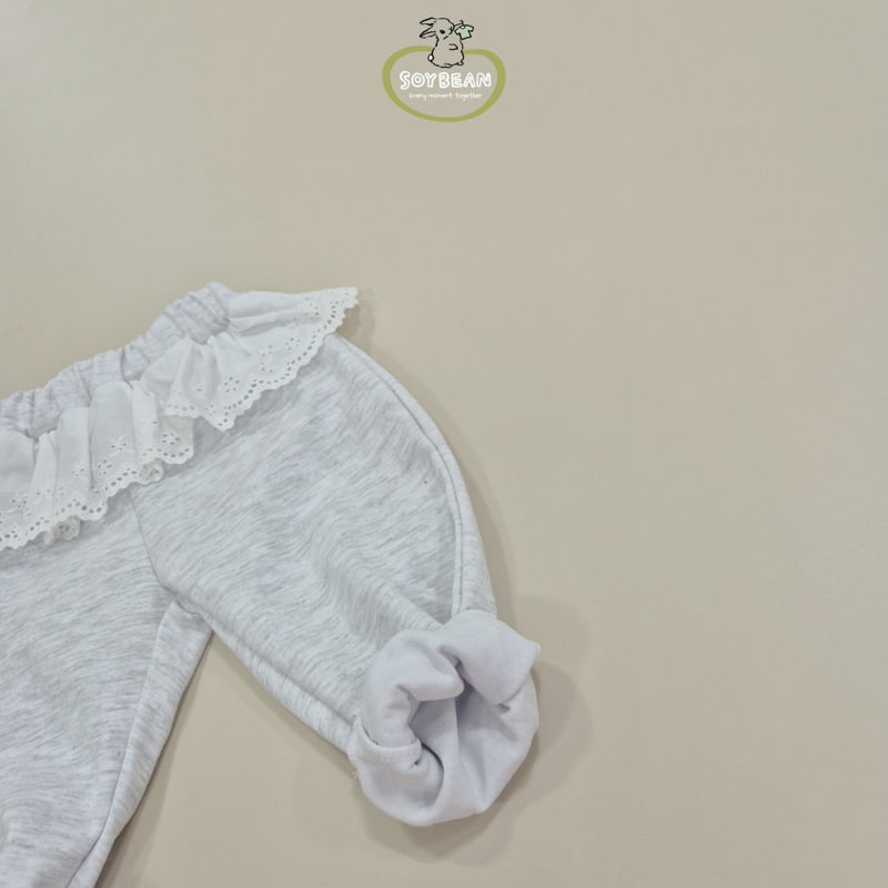 Soybean - Korean Children Fashion - #discoveringself - Cutie Lace Jogger Pants - 12