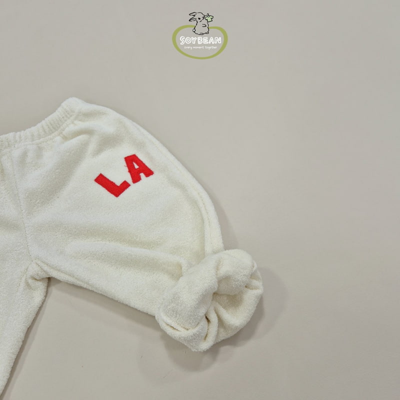 Soybean - Korean Children Fashion - #discoveringself - LA Terry Top Bottom Set - 11
