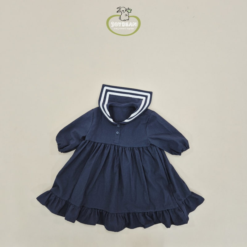 Soybean - Korean Children Fashion - #discoveringself - Spring Sailor One-piece - 7