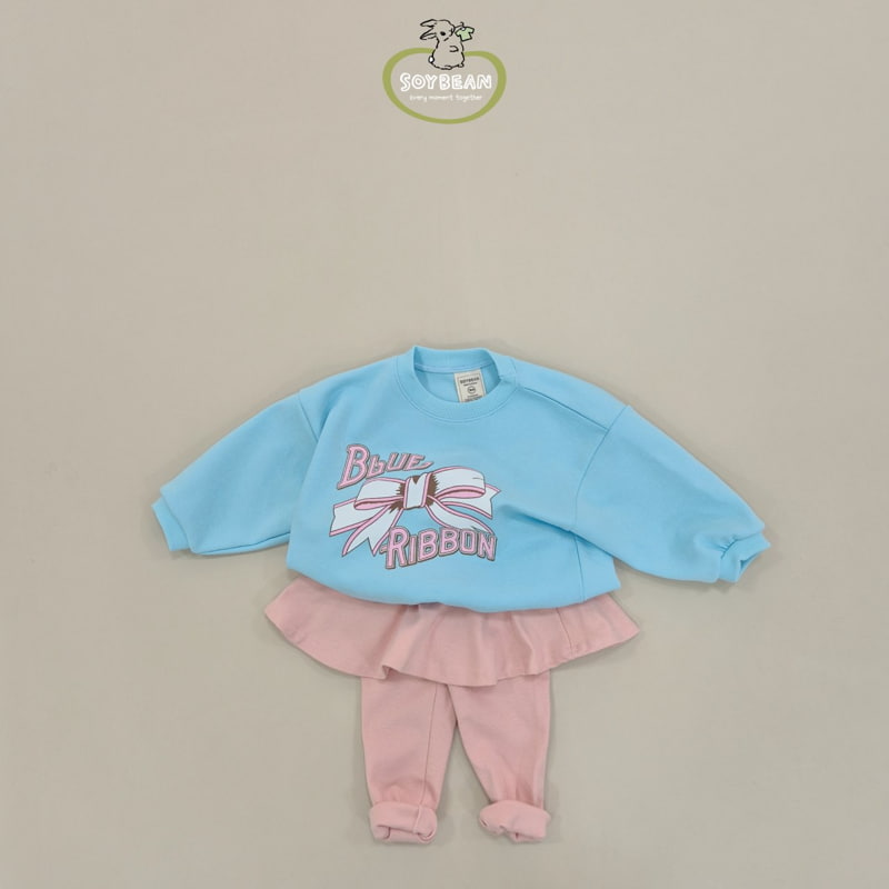 Soybean - Korean Children Fashion - #discoveringself - Ribbon Printing Sweatshirts - 12