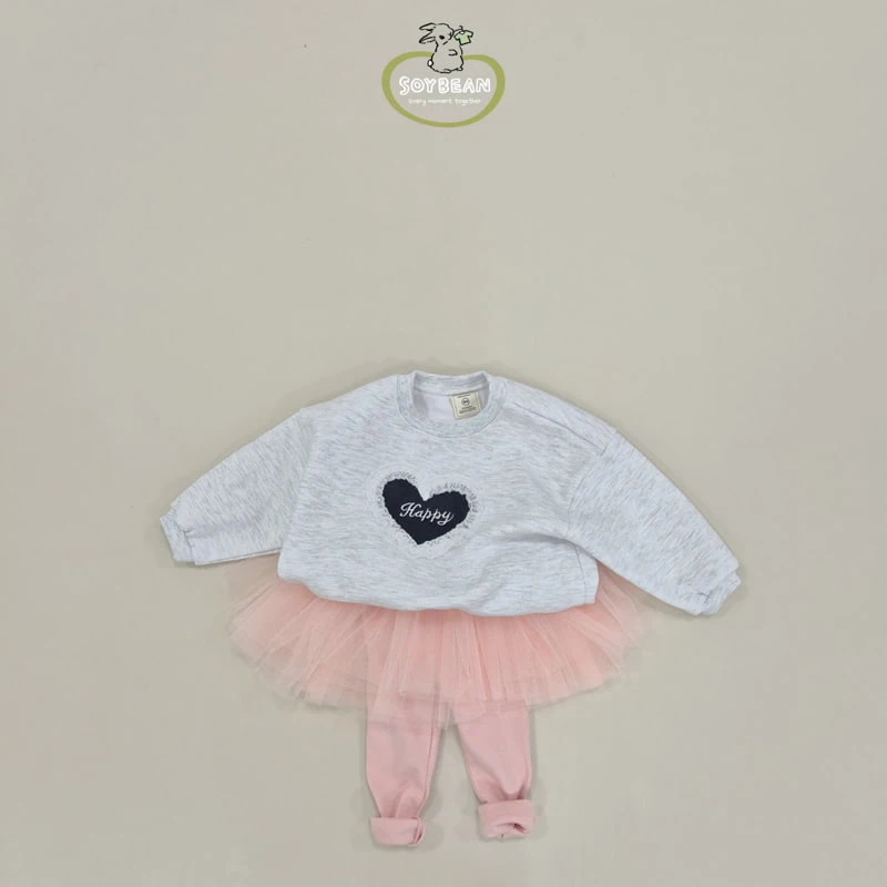 Soybean - Korean Children Fashion - #discoveringself - Heart Lace Sweatshirts - 11