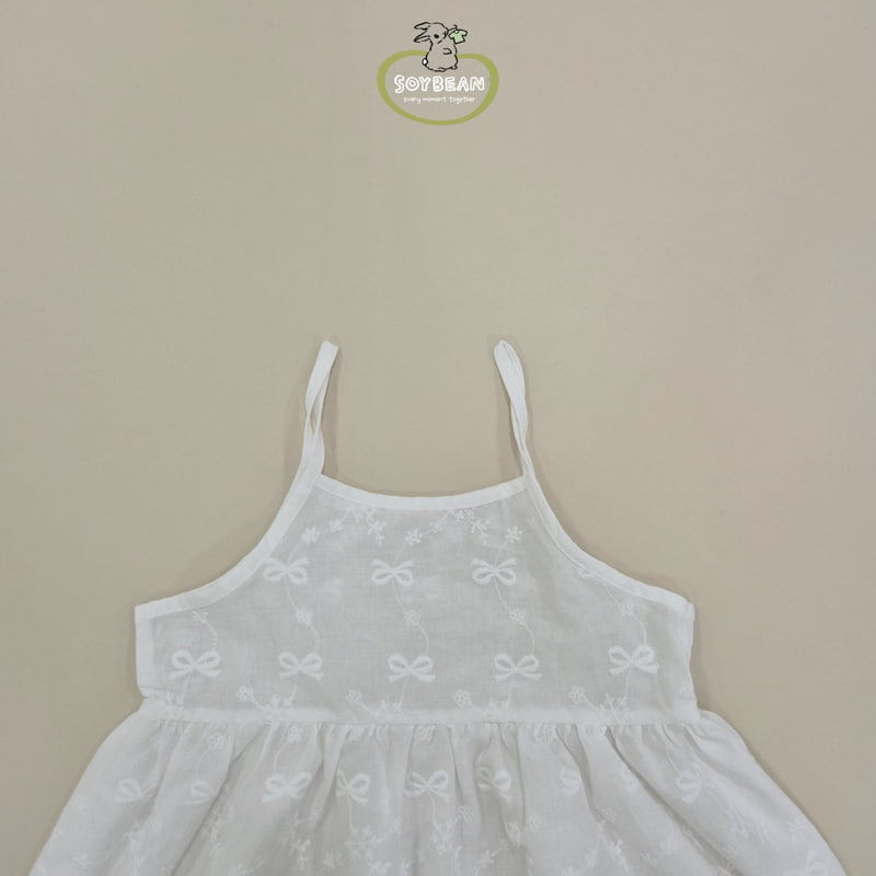 Soybean - Korean Children Fashion - #fashionkids - Ribbon Layer One-piece - 12