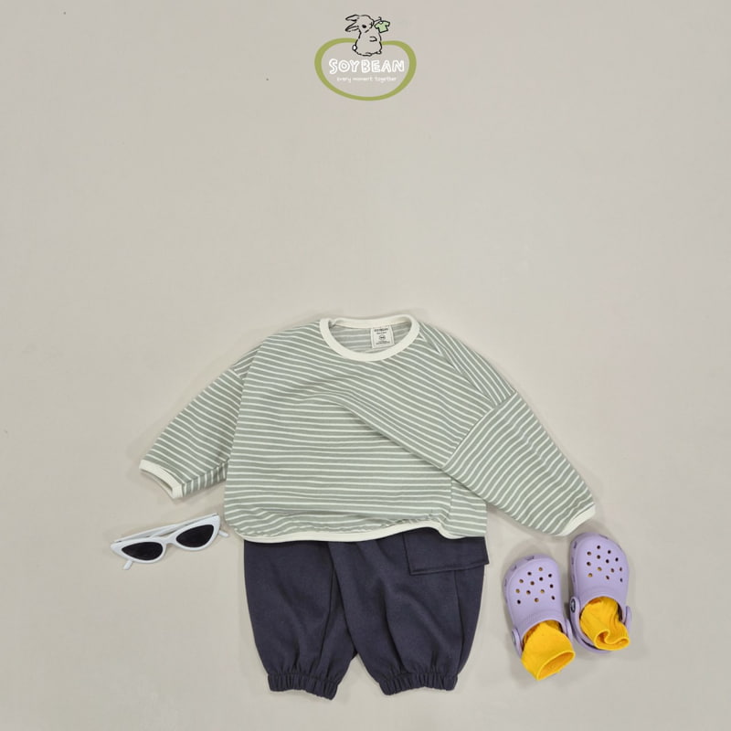Soybean - Korean Children Fashion - #fashionkids - Stripe Piping Sweatshirts - 7