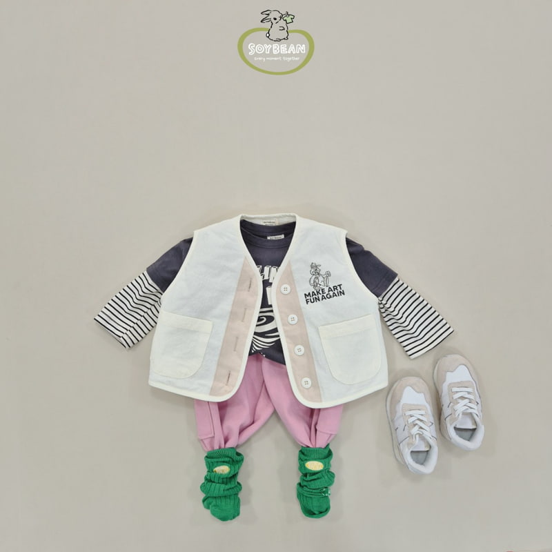 Soybean - Korean Children Fashion - #fashionkids - Make Art Bird Vest - 3