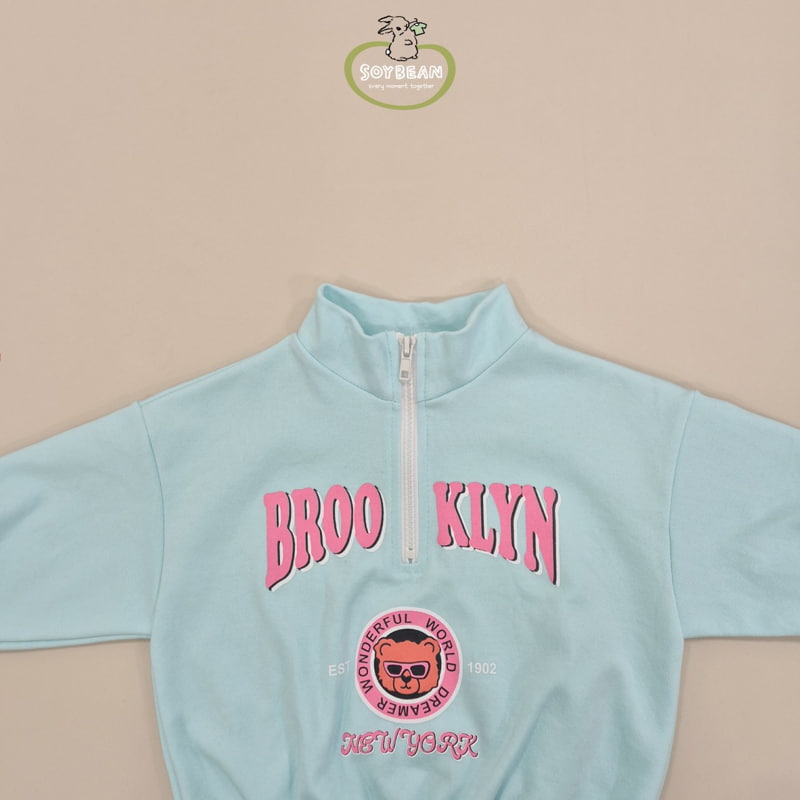 Soybean - Korean Children Fashion - #fashionkids - Half Neck Teddy Top Bottom Set - 12