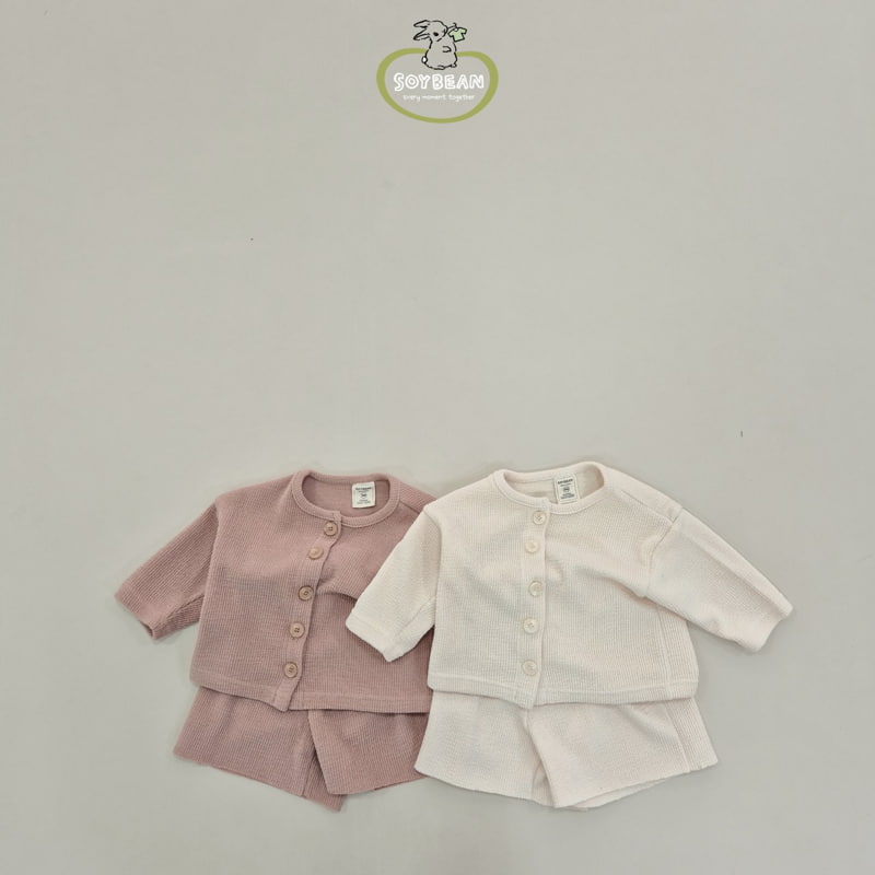 Soybean - Korean Children Fashion - #fashionkids - Spring Knit Cardigan Set