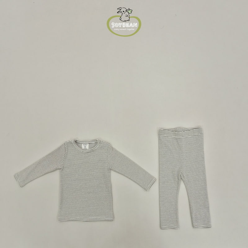 Soybean - Korean Children Fashion - #kidsshorts - Spring Stripe Easywear - 12