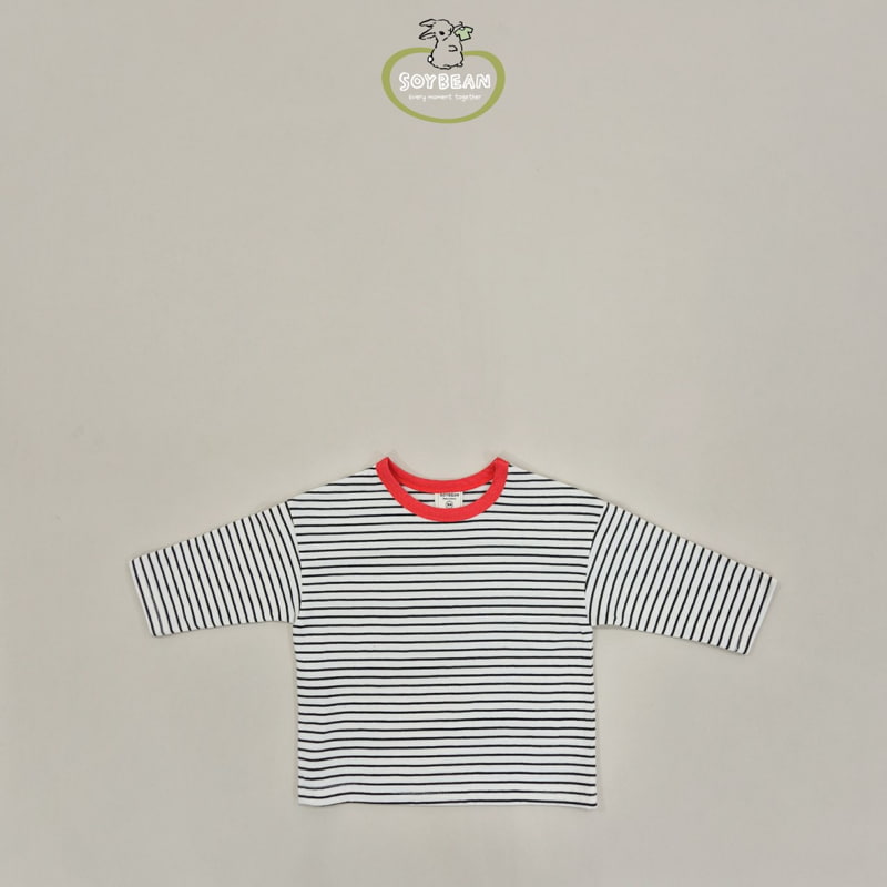 Soybean - Korean Children Fashion - #kidsshorts - Captain Stripe Tee - 10