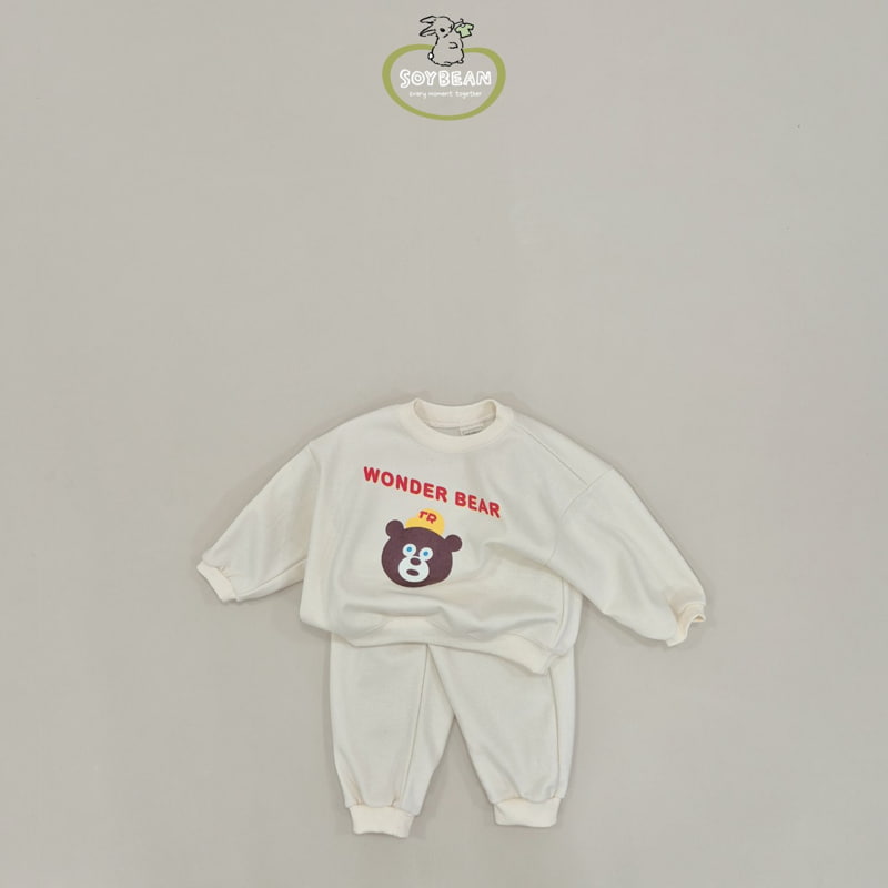 Soybean - Korean Children Fashion - #kidsstore - Wonder Bear Top Bottom Set - 10