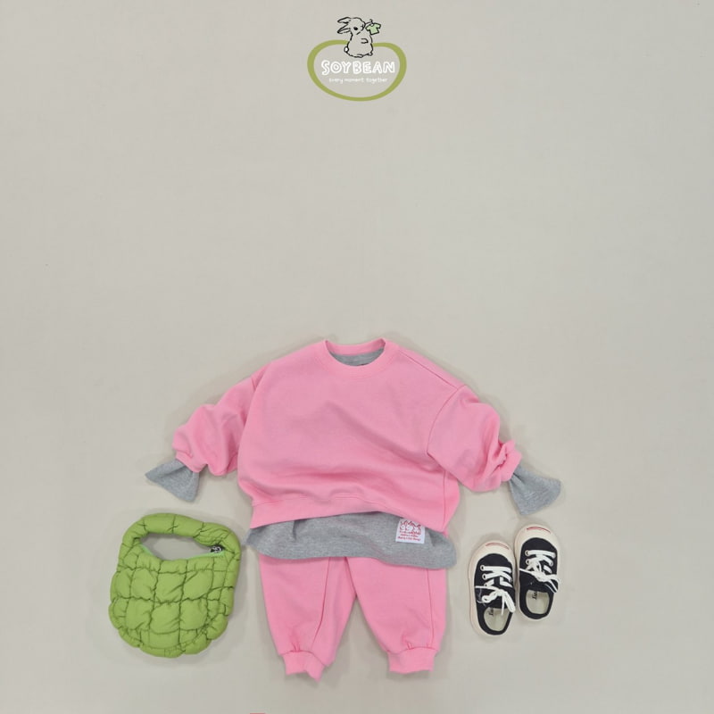 Soybean - Korean Children Fashion - #kidsstore - Rabbit Label Layered Tee - 6