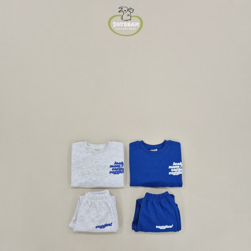 Soybean - Korean Children Fashion - #kidsstore - Lettering Top Bottom Set - 5