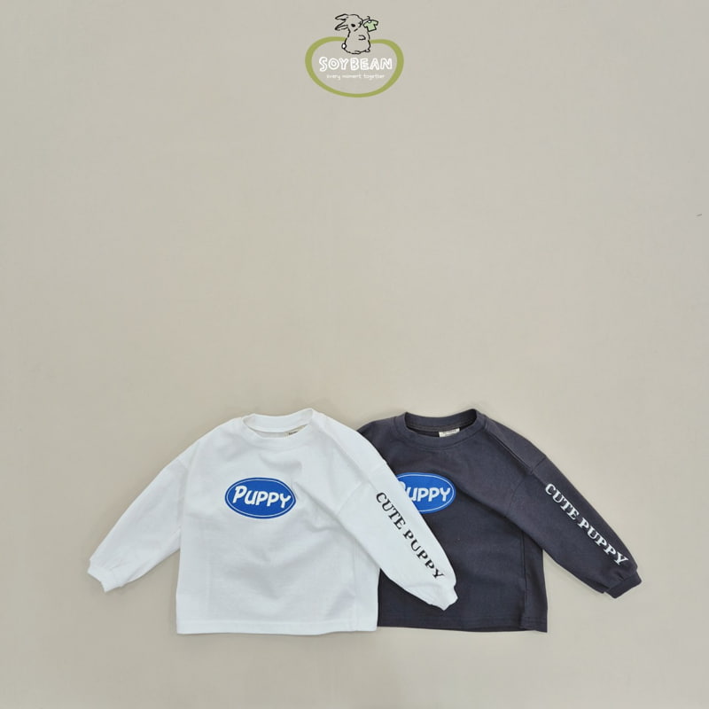 Soybean - Korean Children Fashion - #kidzfashiontrend - Puppy Long Sleeved Tee
