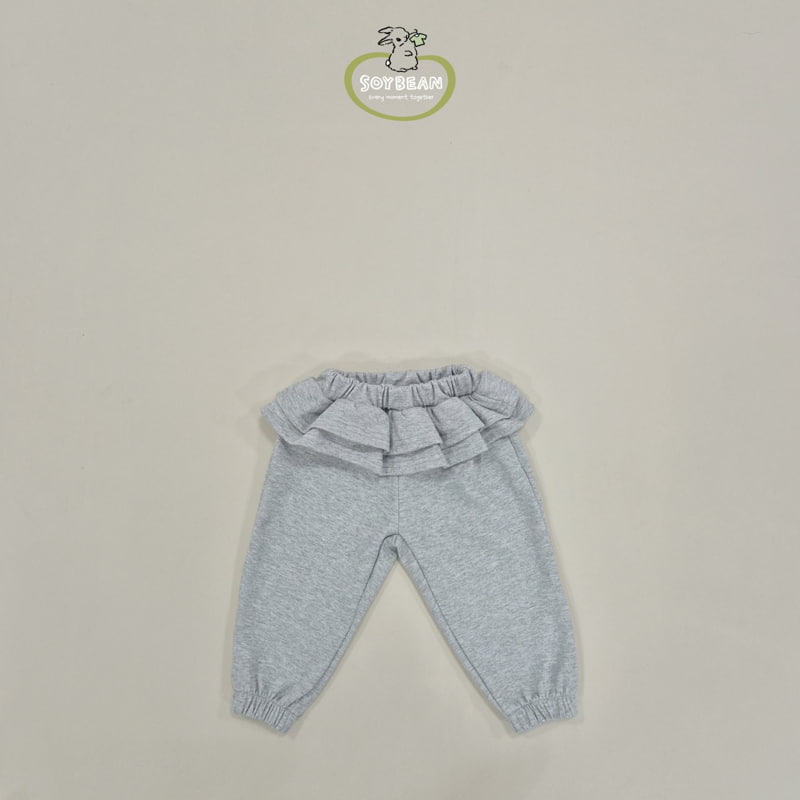 Soybean - Korean Children Fashion - #kidzfashiontrend - Frill Skirt Jogger Pants - 8