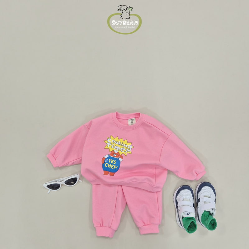 Soybean - Korean Children Fashion - #kidzfashiontrend - Chef Bear Top Bottom Set - 5