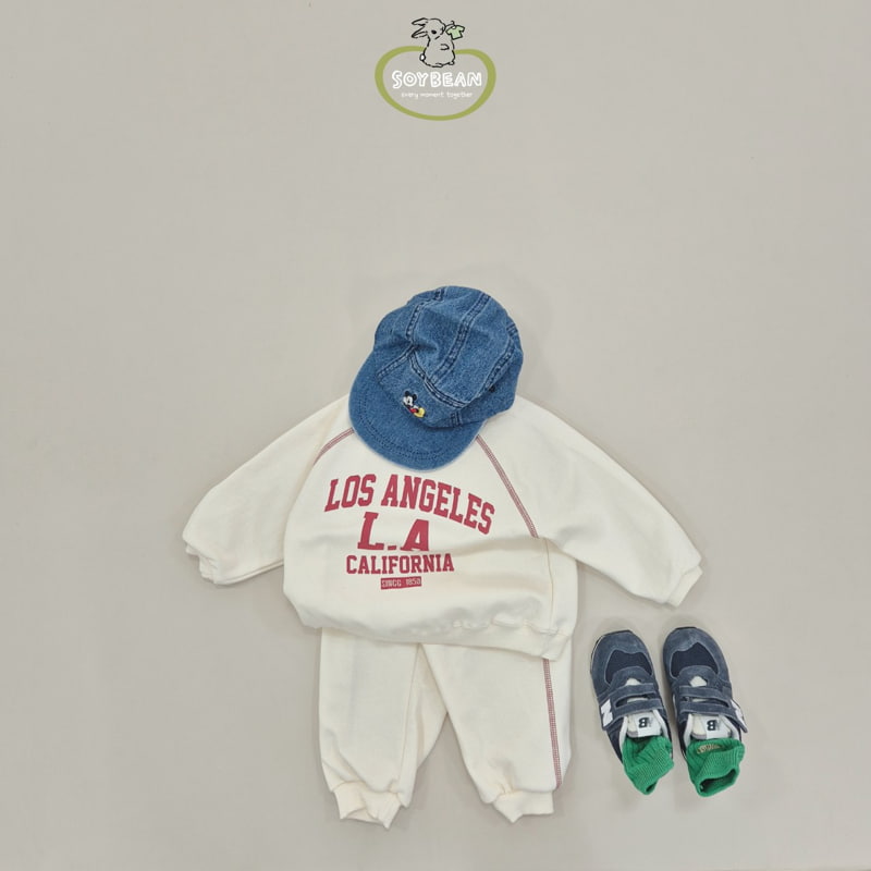 Soybean - Korean Children Fashion - #kidzfashiontrend - Vintage Line Top Bottom Set - 3