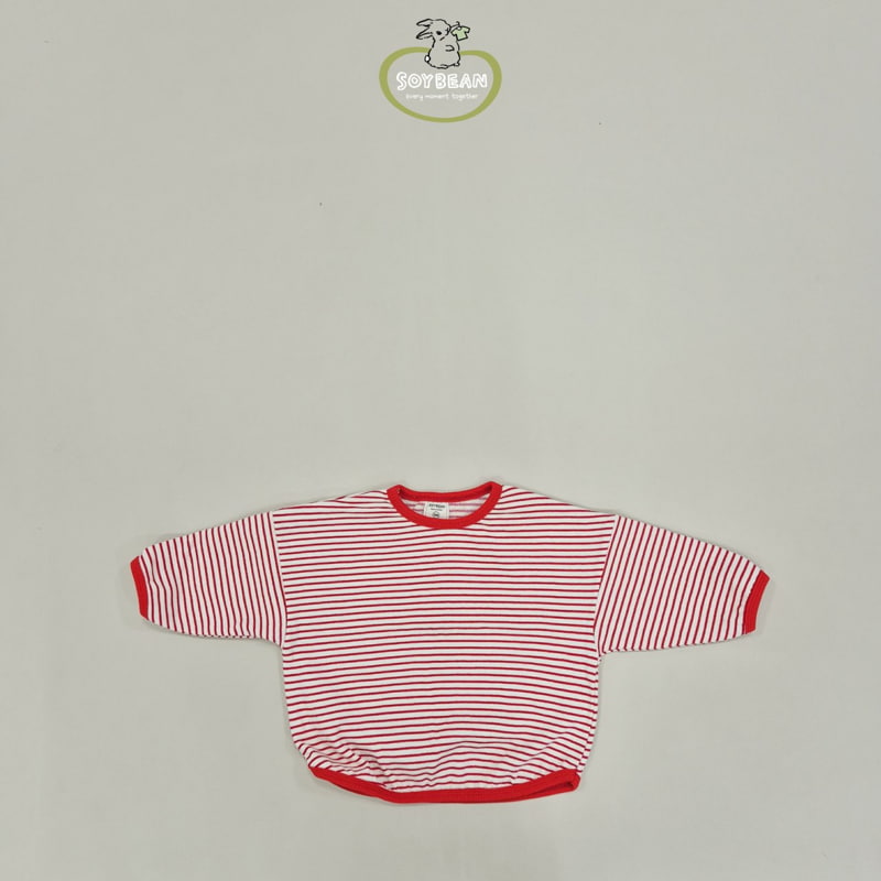 Soybean - Korean Children Fashion - #littlefashionista - Stripe Piping Sweatshirts - 12