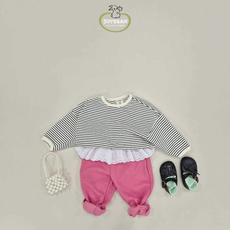 Soybean - Korean Children Fashion - #Kfashion4kids - Cutie Lace Jogger Pants - 4