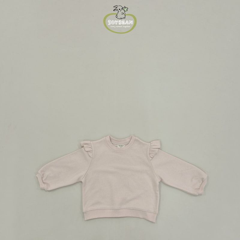 Soybean - Korean Children Fashion - #littlefashionista - Shoulder Frill Top Bottom Set - 10