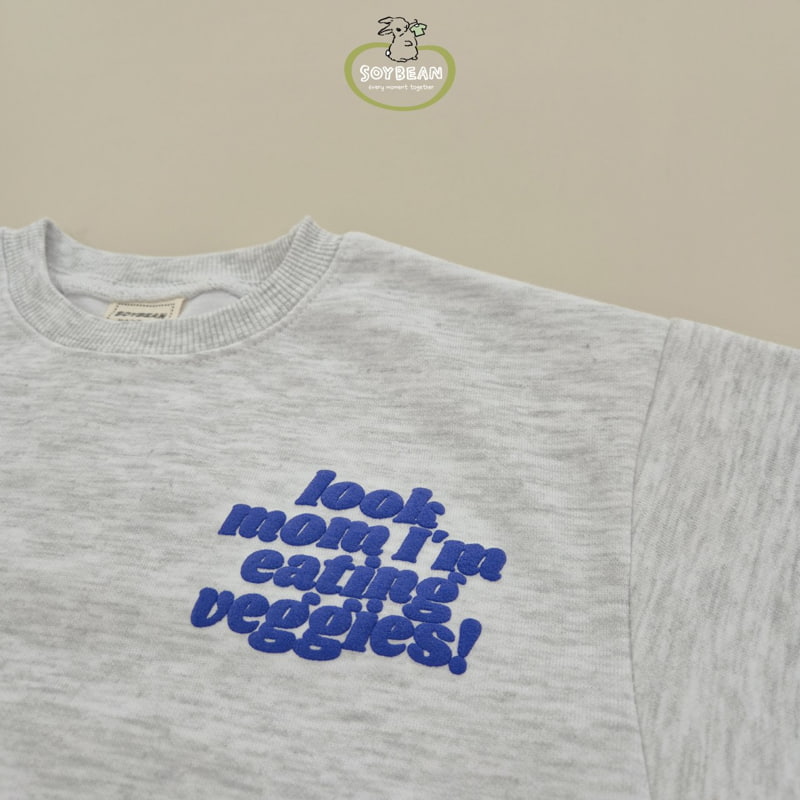 Soybean - Korean Children Fashion - #littlefashionista - Lettering Top Bottom Set - 8