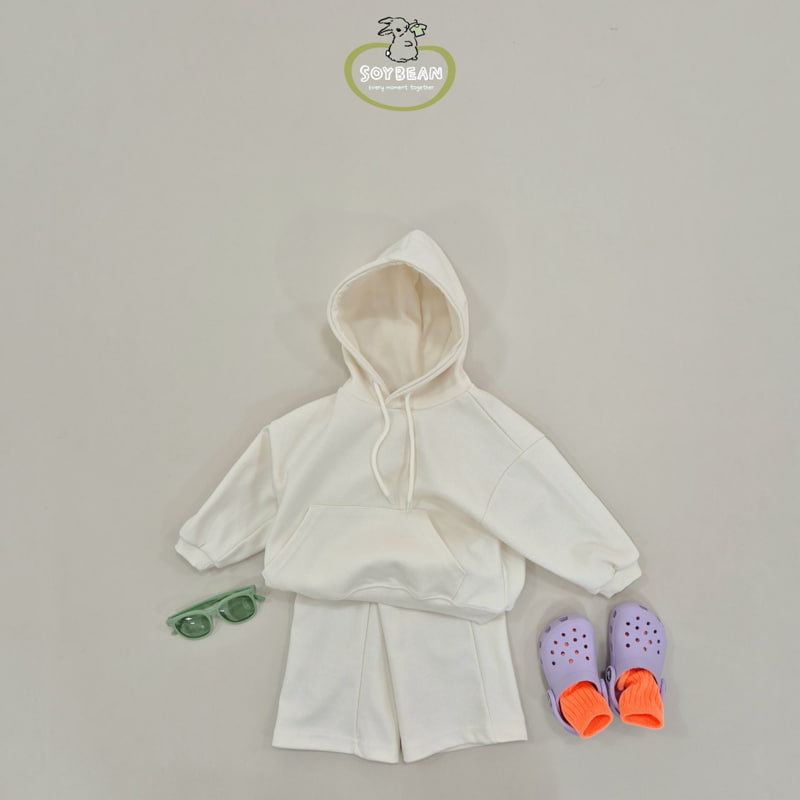 Soybean - Korean Children Fashion - #littlefashionista - Hood Wide Top Bottom Set - 3