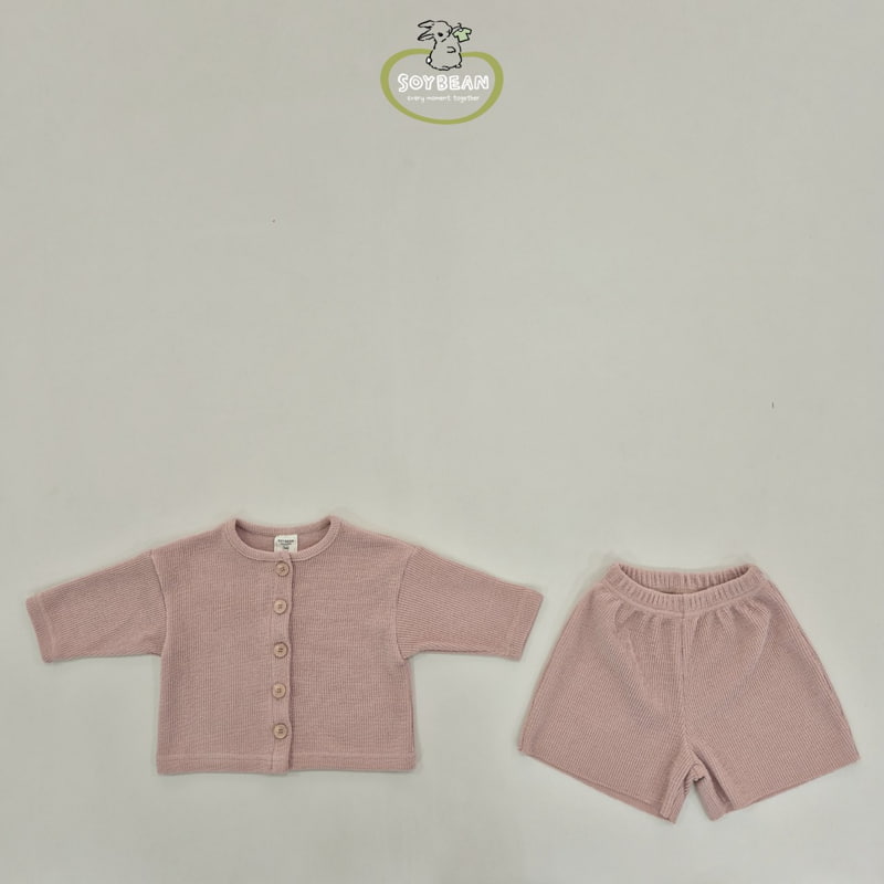 Soybean - Korean Children Fashion - #littlefashionista - Spring Knit Cardigan Set - 6
