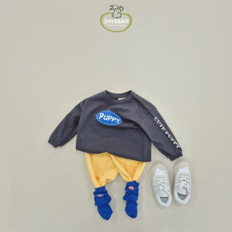 Soybean - Korean Children Fashion - #littlefashionista - Puppy Long Sleeved Tee - 4