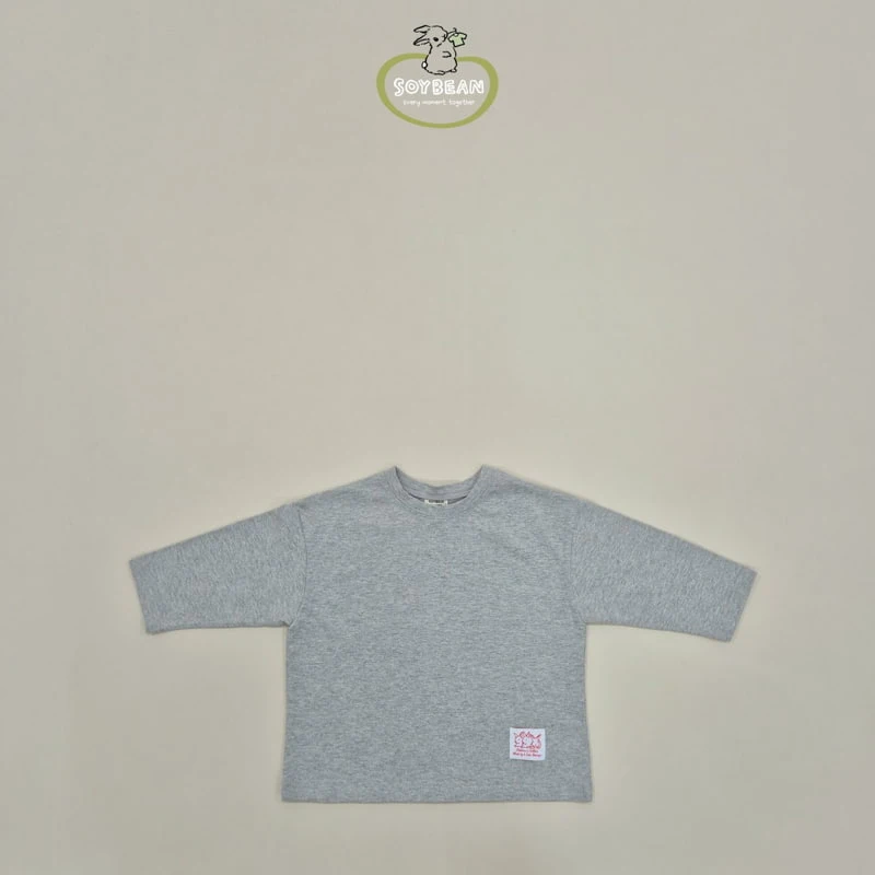 Soybean - Korean Children Fashion - #magicofchildhood - Rabbit Label Layered Tee - 10