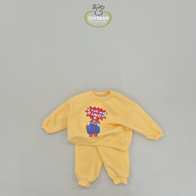 Soybean - Korean Children Fashion - #magicofchildhood - Chef Bear Top Bottom Set - 8