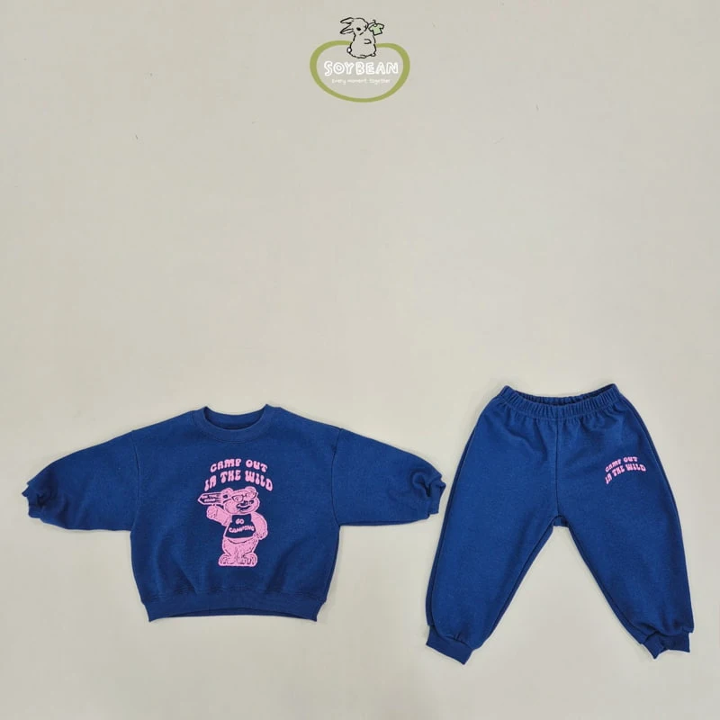 Soybean - Korean Children Fashion - #magicofchildhood - Camp Bear Top Bottom Set - 7
