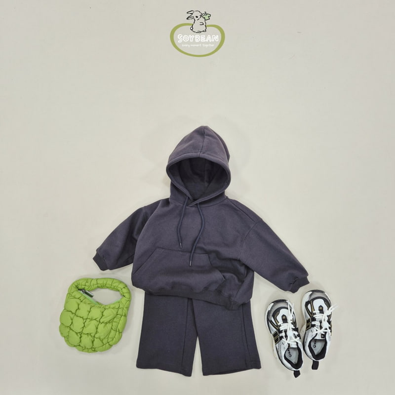 Soybean - Korean Children Fashion - #littlefashionista - Hood Wide Top Bottom Set - 4