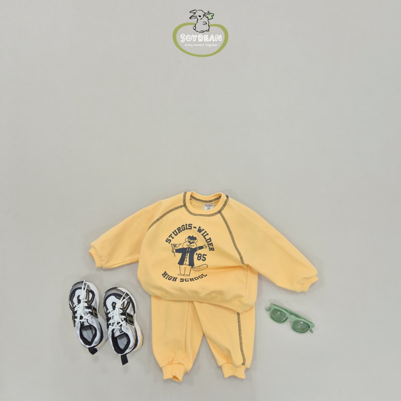 Soybean - Korean Children Fashion - #magicofchildhood - Vintage Line Top Bottom Set - 6