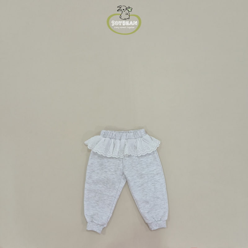Soybean - Korean Children Fashion - #minifashionista - Cutie Lace Jogger Pants - 6