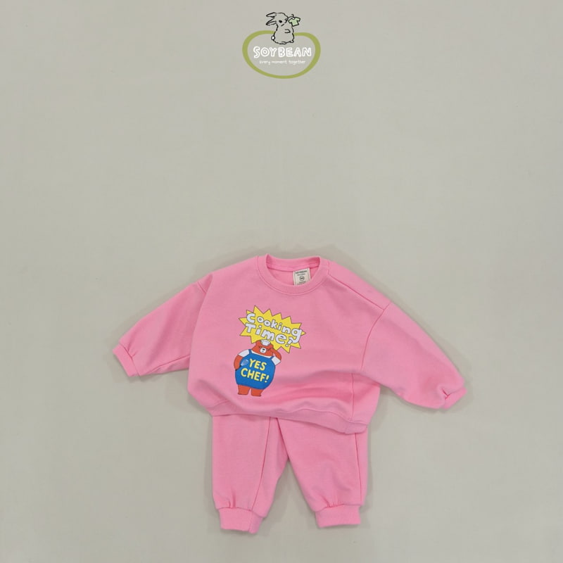 Soybean - Korean Children Fashion - #minifashionista - Chef Bear Top Bottom Set - 9