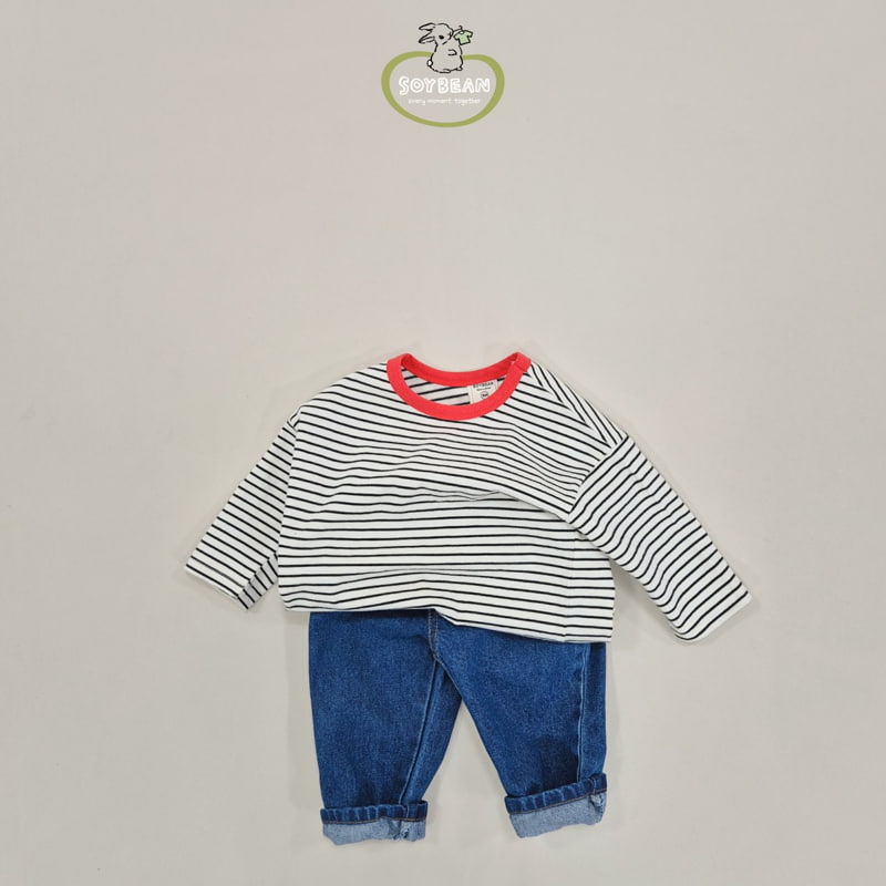 Soybean - Korean Children Fashion - #minifashionista - Tapered Denim Pants - 11