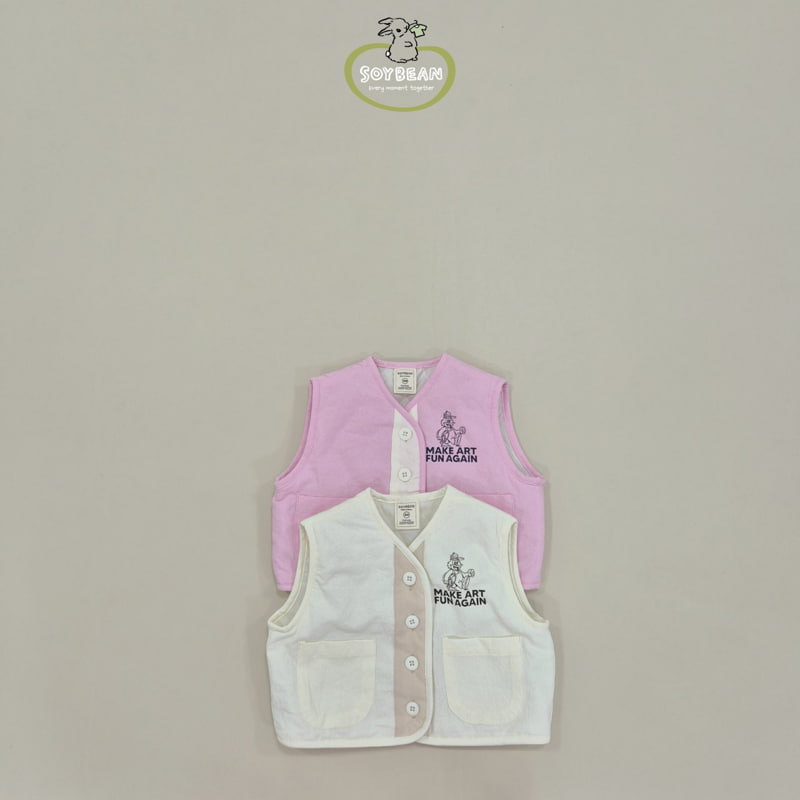 Soybean - Korean Children Fashion - #minifashionista - Make Art Bird Vest - 10