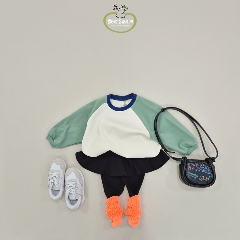 Soybean - Korean Children Fashion - #minifashionista - Collar Raglan Sweatshirts - 3