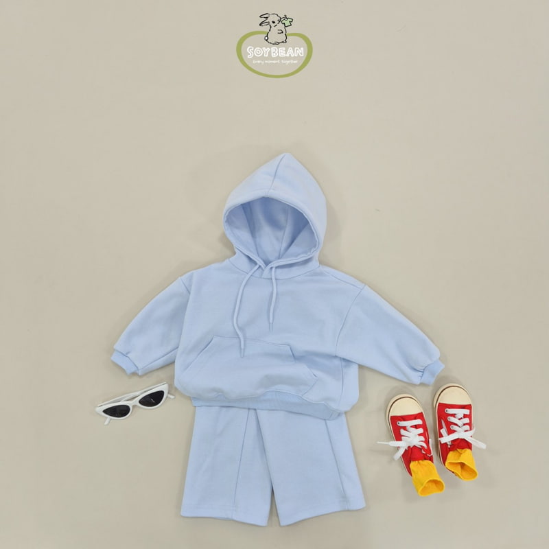 Soybean - Korean Children Fashion - #minifashionista - Hood Wide Top Bottom Set - 5