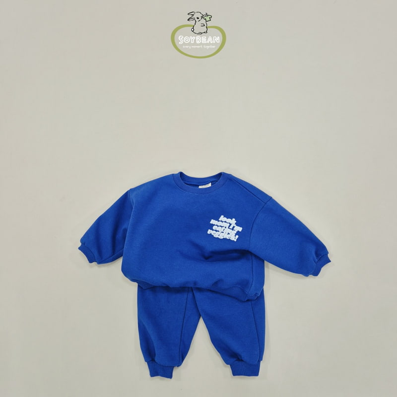 Soybean - Korean Children Fashion - #prettylittlegirls - Lettering Top Bottom Set - 11