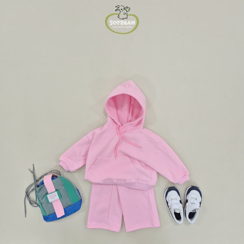 Soybean - Korean Children Fashion - #prettylittlegirls - Hood Wide Top Bottom Set - 6