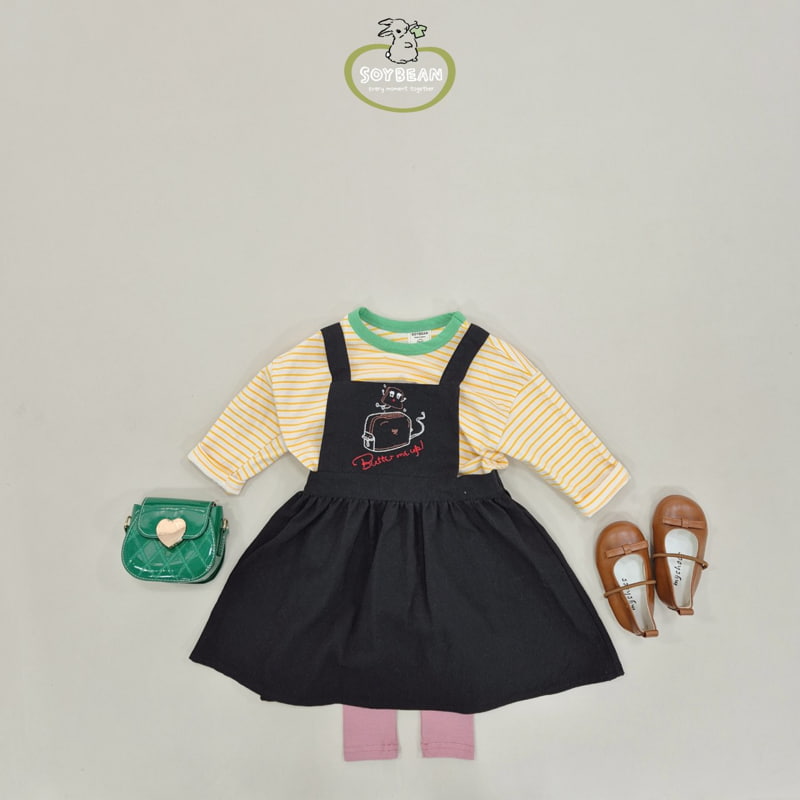 Soybean - Korean Children Fashion - #toddlerclothing - Bread Apron Skirt - 4