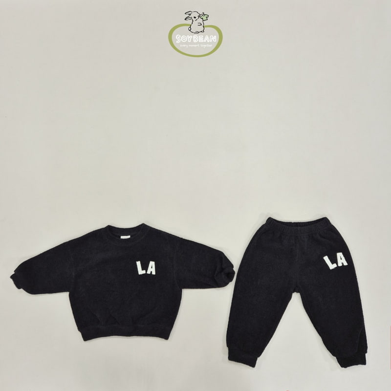 Soybean - Korean Children Fashion - #stylishchildhood - LA Terry Top Bottom Set - 7