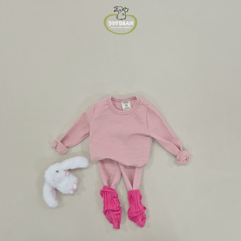 Soybean - Korean Children Fashion - #prettylittlegirls - Spring Stripe Easywear - 4
