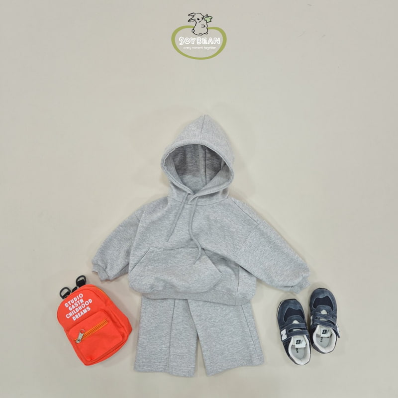 Soybean - Korean Children Fashion - #todddlerfashion - Hood Wide Top Bottom Set - 7